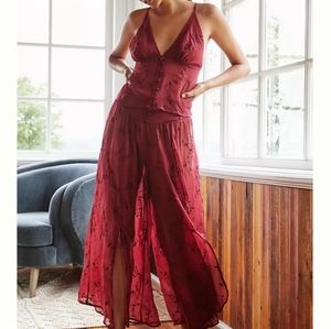 ANTHROPOLOGIE Bustier and Pant Lounge Wear - Large - NWT